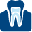 Icon of teeth in gums